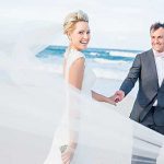 Bride and groom on their beach for their gold coast wedding
