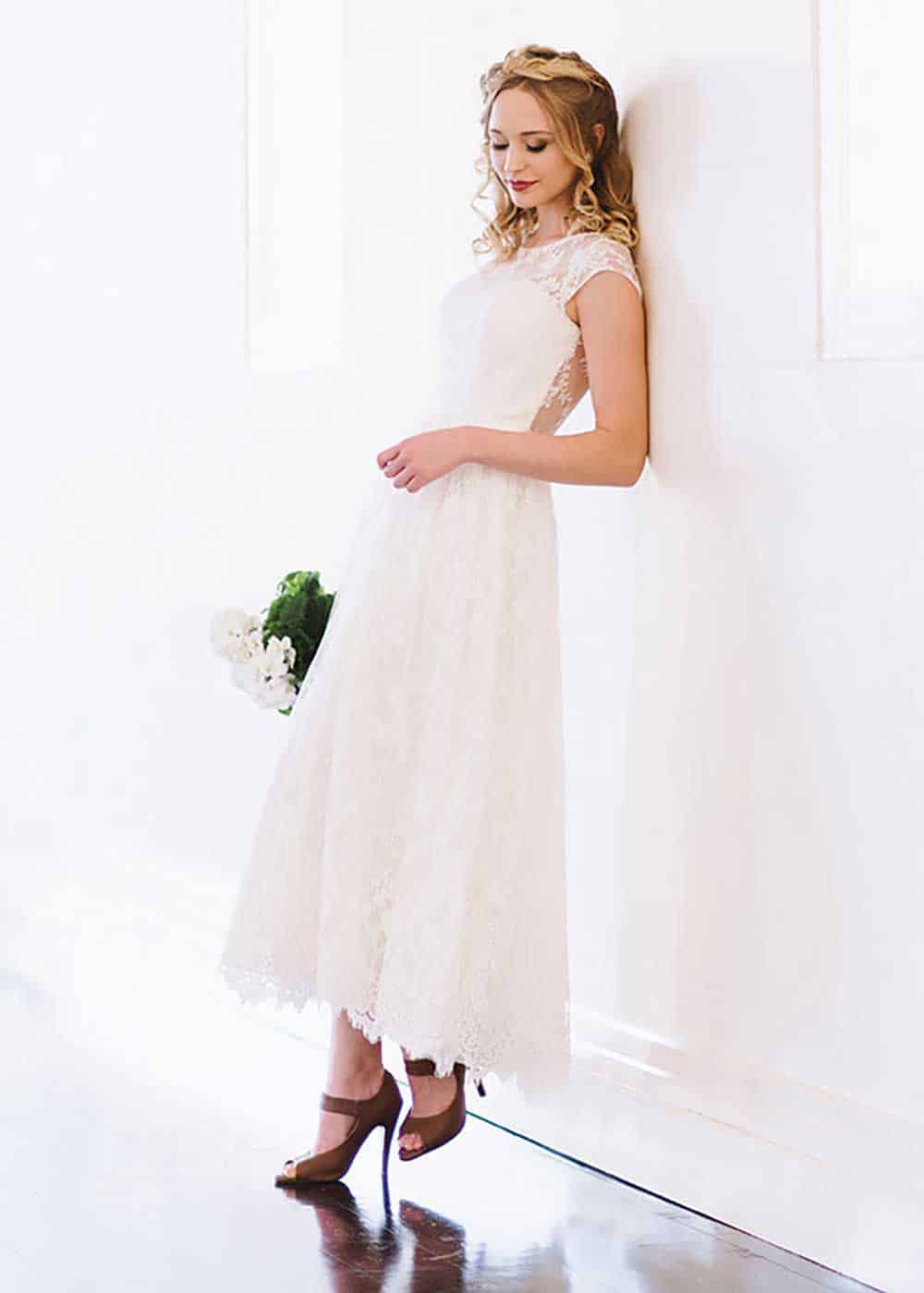 "Zoe" gown from the Ready-to-Wear Collection by Wendy Makin Bridal Designs.