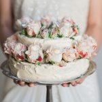buttermilk and rose wedding cake by Gillian Bell