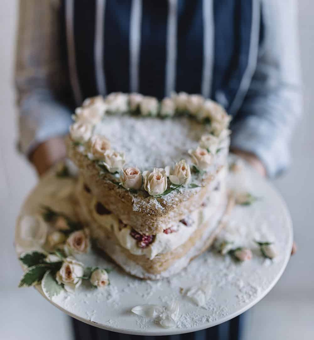 love heart cake by Gillian Bell