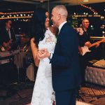 Bride and groom dancing at their wedding at Blackbird Private Dining & Events