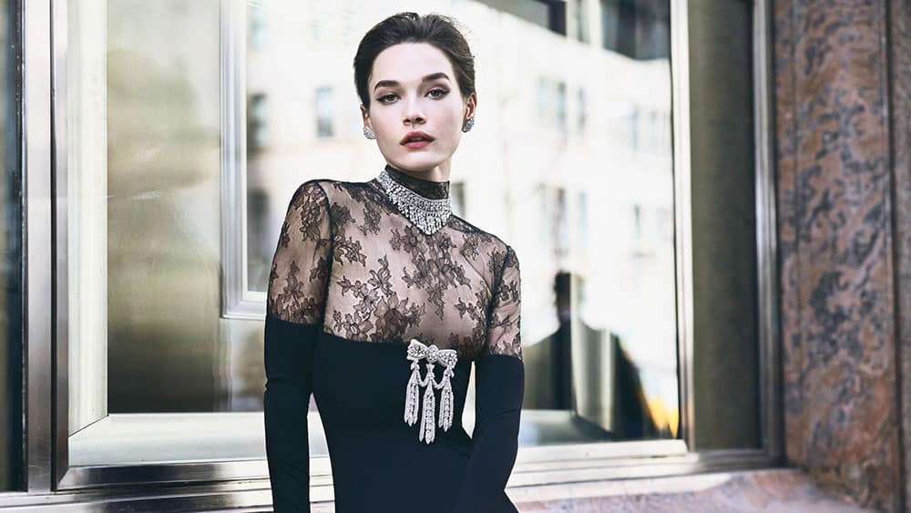 Reem Acra's Spring 2018 collection inspired by Breakfast at Tiffany's.
