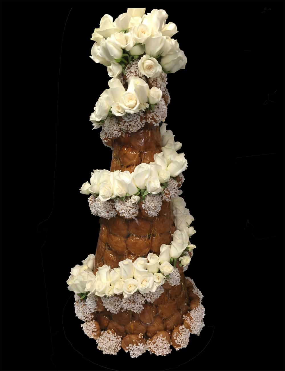 Croquembouche wedding cake by French Patisserie