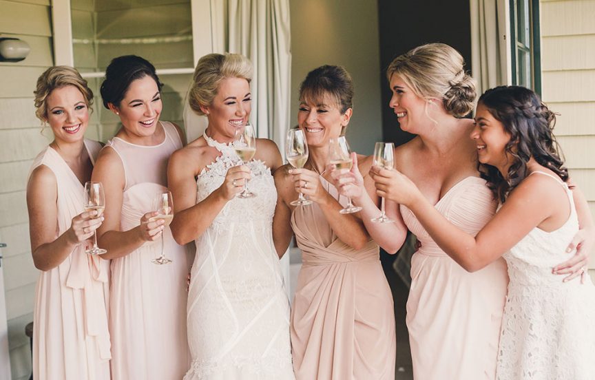 Different cuts and shades of pink for this #bridetribe