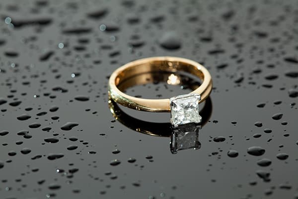 The 'Square' diamond ring by Clayfield Jewellery