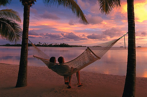The Cook Islands as a honeymoon destination.