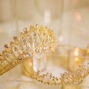 Gold diamond tiara
