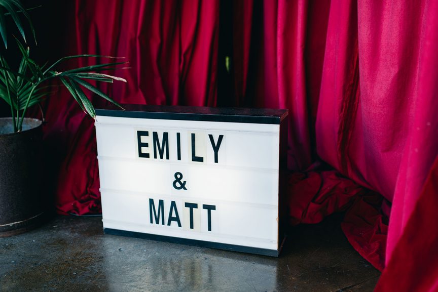 Wedding of Emily + Matt