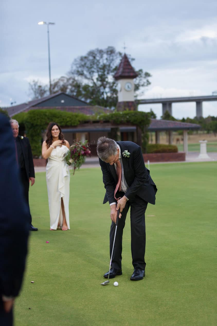Laura and Michael's golf club wedding in Brisbane