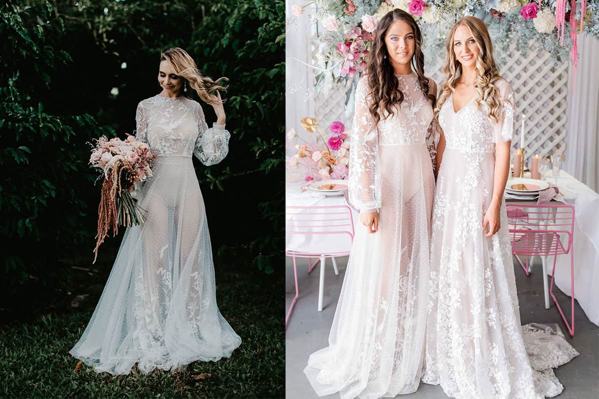 Jennifer Gifford Floral inspired wedding dress