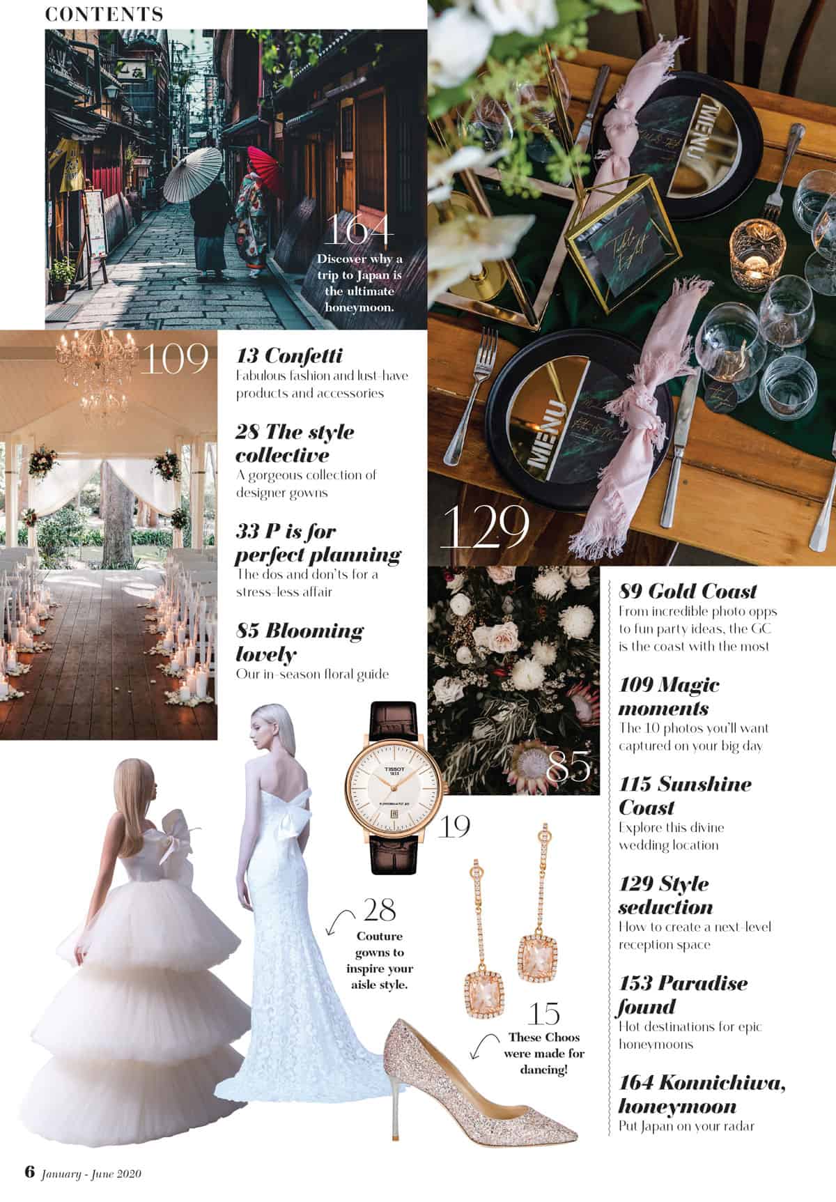 2020 edition of Queensland Brides magazine