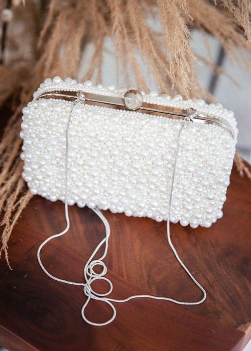 Pearl clutch from St Xavier