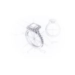 custom designed wedding engagement ring