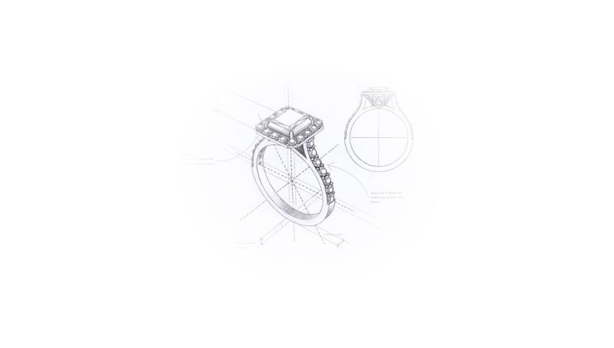 custom designed wedding engagement ring