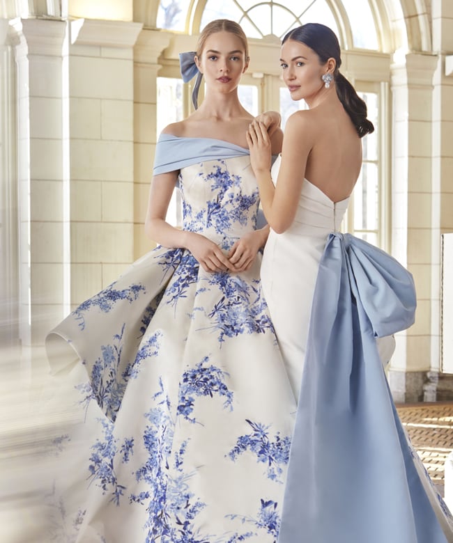 ‘I do’ in blue. ‘Hydrangea’ & ‘Blue Moon’ bridal gowns, Sareh Nouri Bridal
