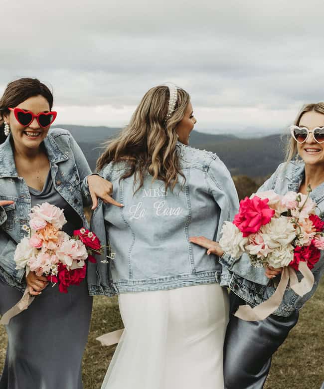 Toss on a denim jacket and you’re good to go. Bronte & her girls at Rosewood Estate. Photo: Tessa Cox Photography