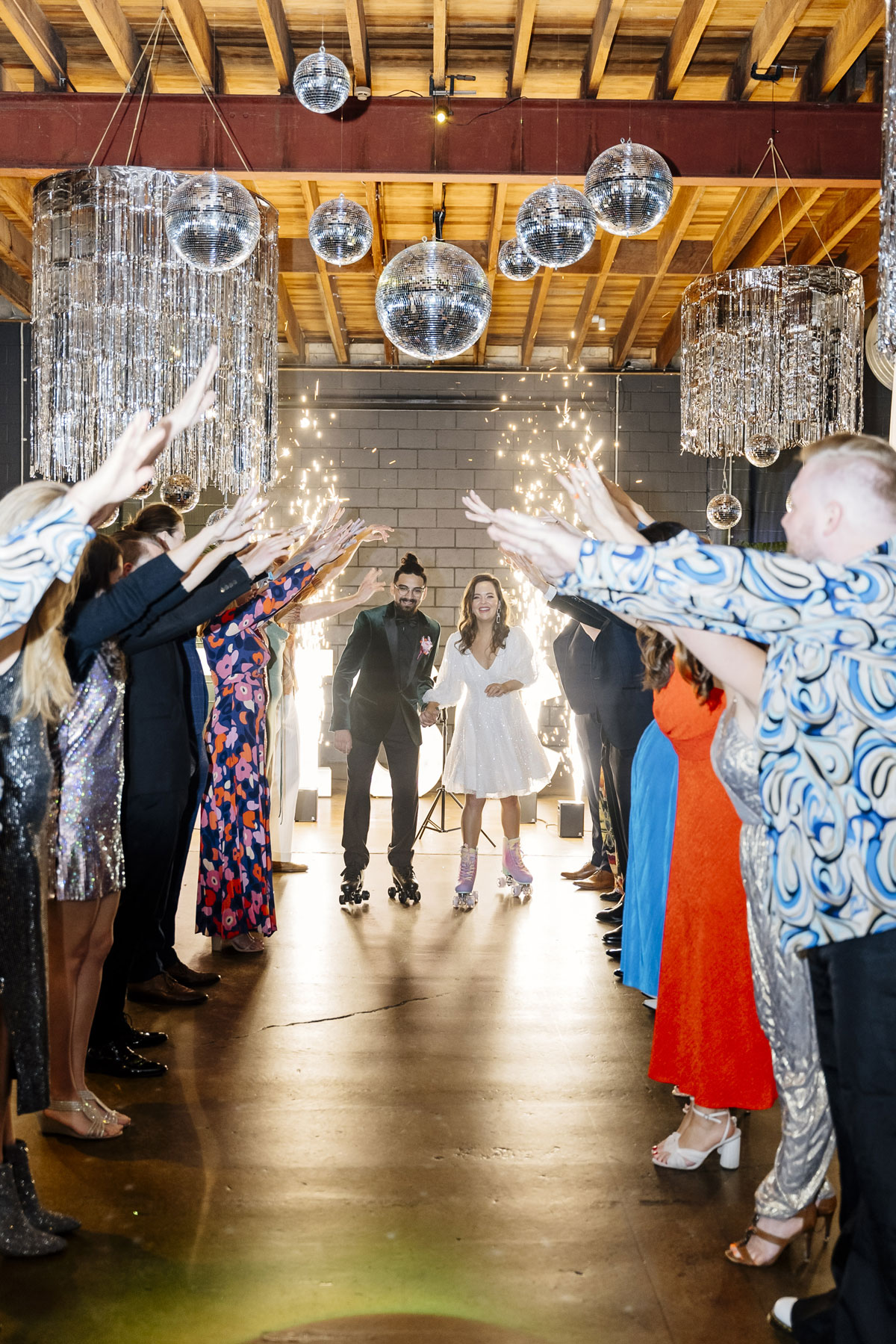 Disco inspired first wedding dance