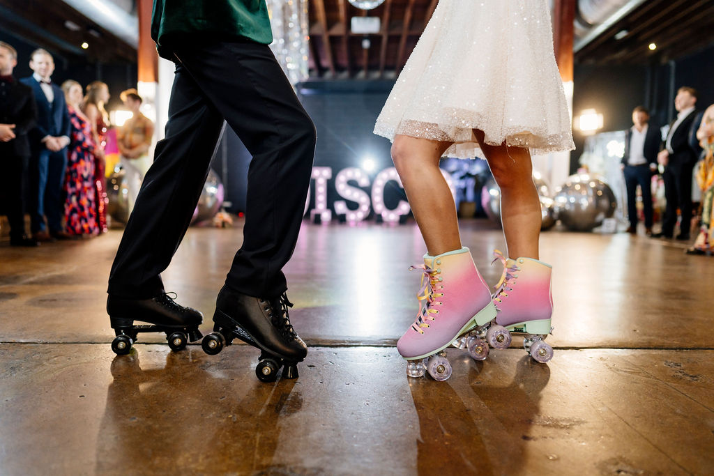 Disco inspired first wedding dance