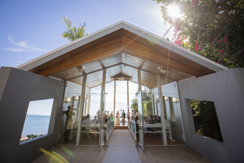 The wedding chapel at Daydream Island Resort and Living Reef